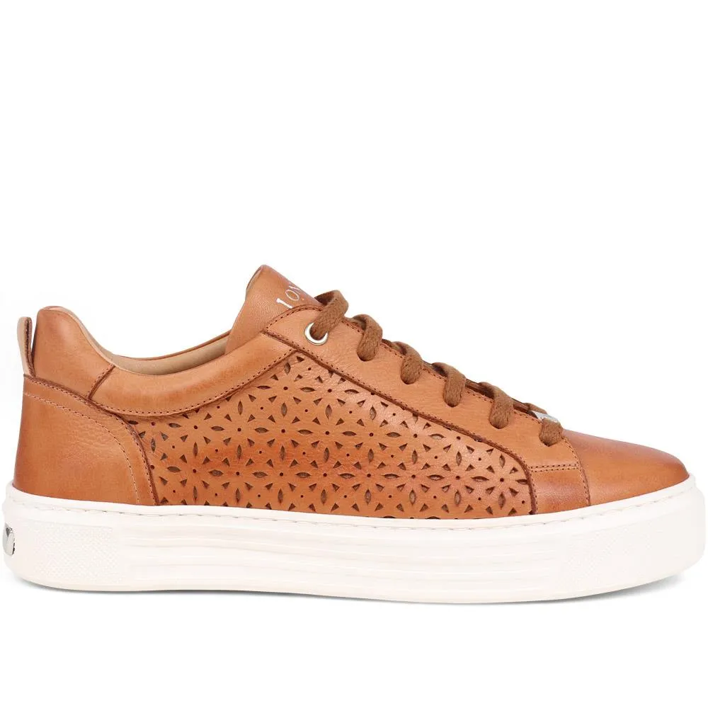Ariella Cut Out Detailed Trainers - ARIELLA / 325 317 - Tan sold by Jones Bootmaker