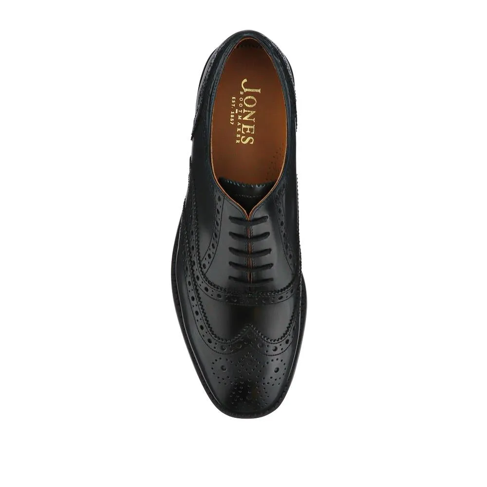 Cannock Blake Stitched Leather Brogues - CANNOCK / 327 964 - Black sold by Jones Bootmaker product image thumbnail 4