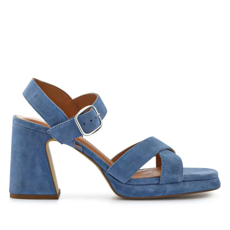 Gladiola2 Leather Platform Sandals - GLADIOLA2 / 325 048 - Powder Blue sold by Jones Bootmaker