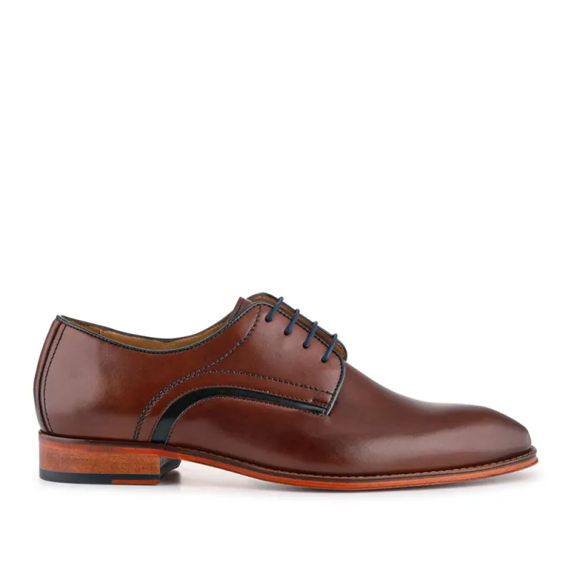 Jammer Smart Leather Lace-Up Shoes - JAMMER / 327 904 - Chestnut sold by Jones Bootmaker