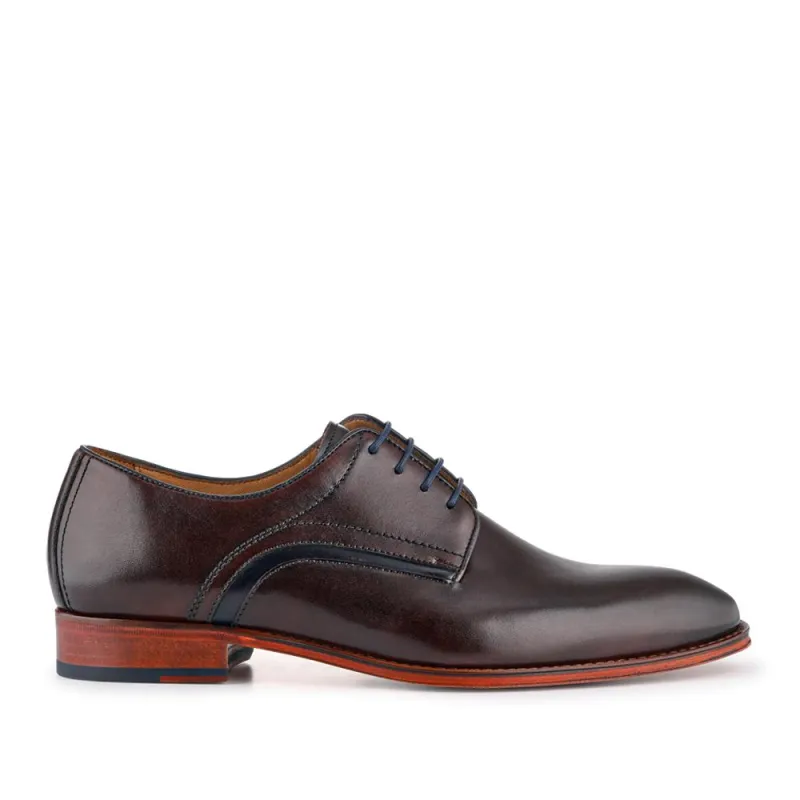 Jammer Smart Leather Lace-Up Shoes - JAMMER / 327 904 - Dark Brown sold by Jones Bootmaker