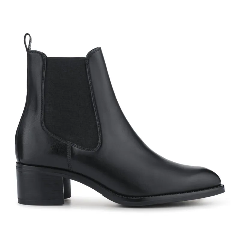 Karlee Leather Slip-In Ankle Boots - KARLEE / 327 776 - Black sold by Jones Bootmaker