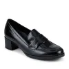 Fame Gabor Leather Heeled Penny Loafers - GAB42503 / 327 742 - Black Patent sold by Jones Bootmaker