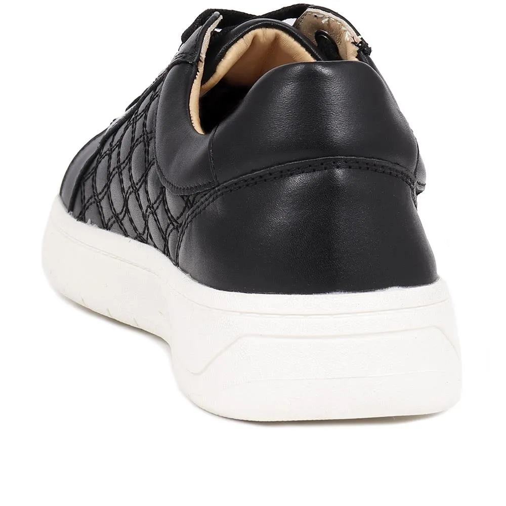 Allana Leather Lace-Up Trainers - ALLANA / 325 133 - Black sold by Jones Bootmaker product image thumbnail 3