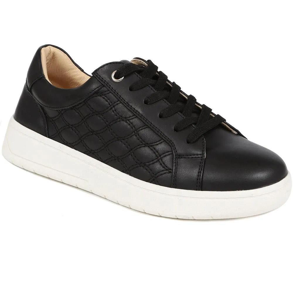 Allana Leather Lace-Up Trainers - ALLANA / 325 133 - Black sold by Jones Bootmaker product image thumbnail 2