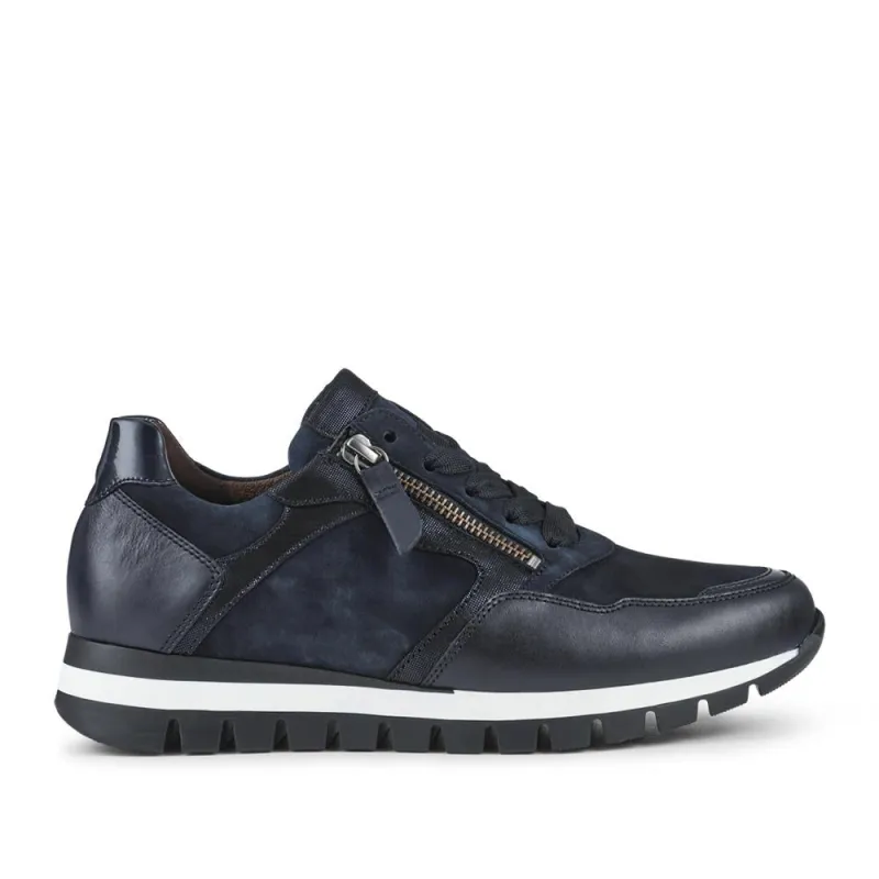 Willett Gabor Leather Trainers - GAB36546 / 322 982 - Navy sold by Jones Bootmaker