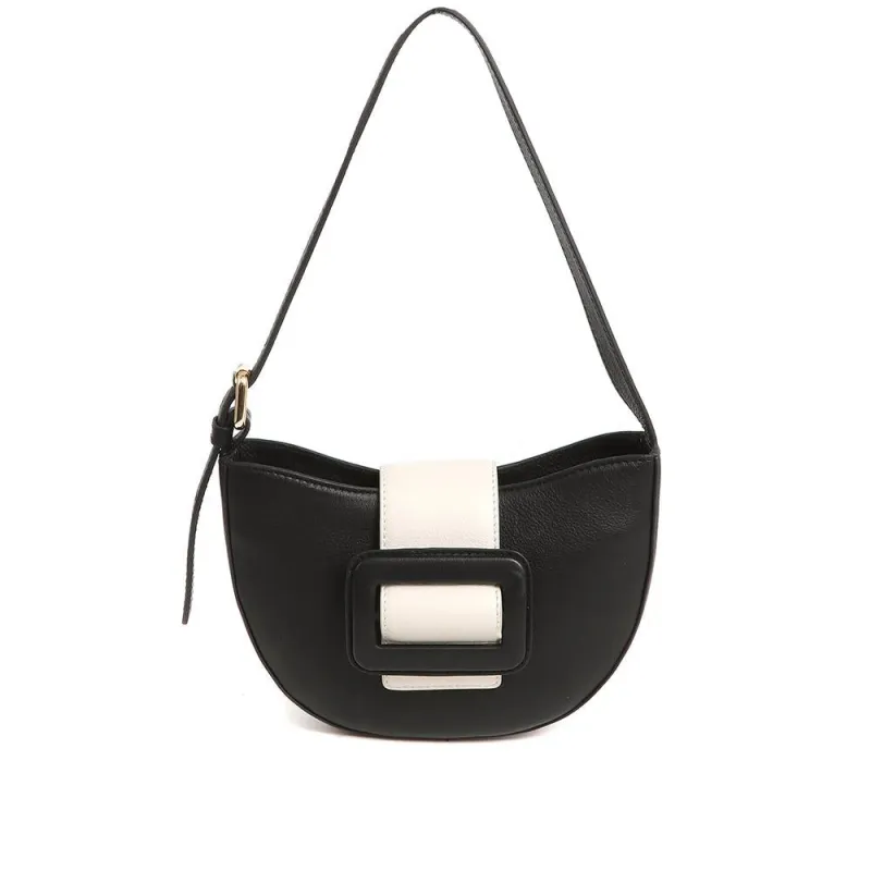 Metallic Shoulder Bag - VANESA / 323 894 - Black-White sold by Jones Bootmaker