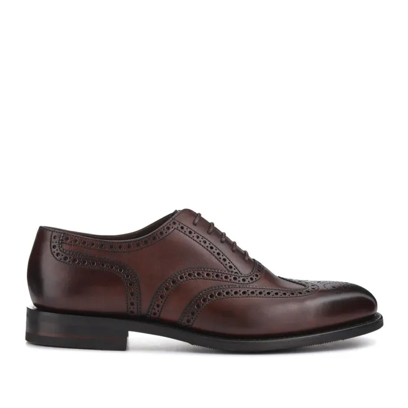 Buckingham Wide-Fit Leather Brogues - LOA41501 / 327 668 - Dark Brown sold by Jones Bootmaker