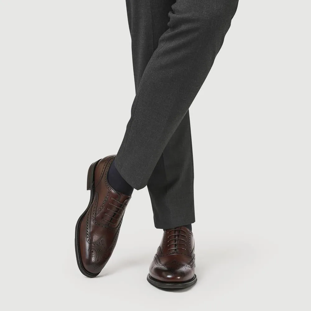 Buckingham Wide-Fit Leather Brogues - LOA41501 / 327 668 - Dark Brown sold by Jones Bootmaker product image thumbnail 5