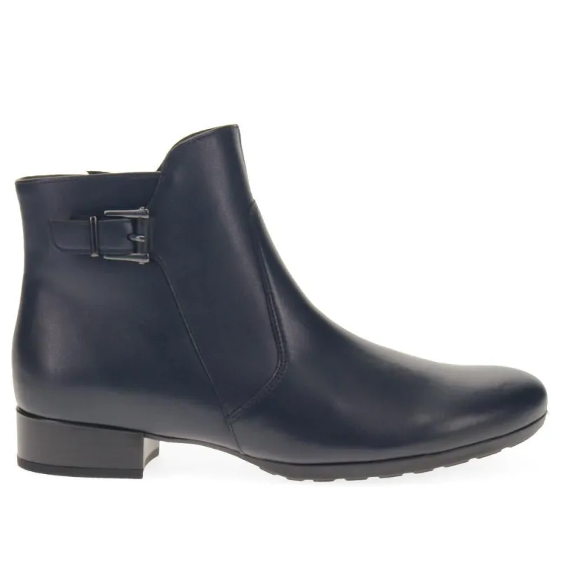 Leather Ankle Boots  - GAB40509 / 325 883 - Navy sold by Jones Bootmaker