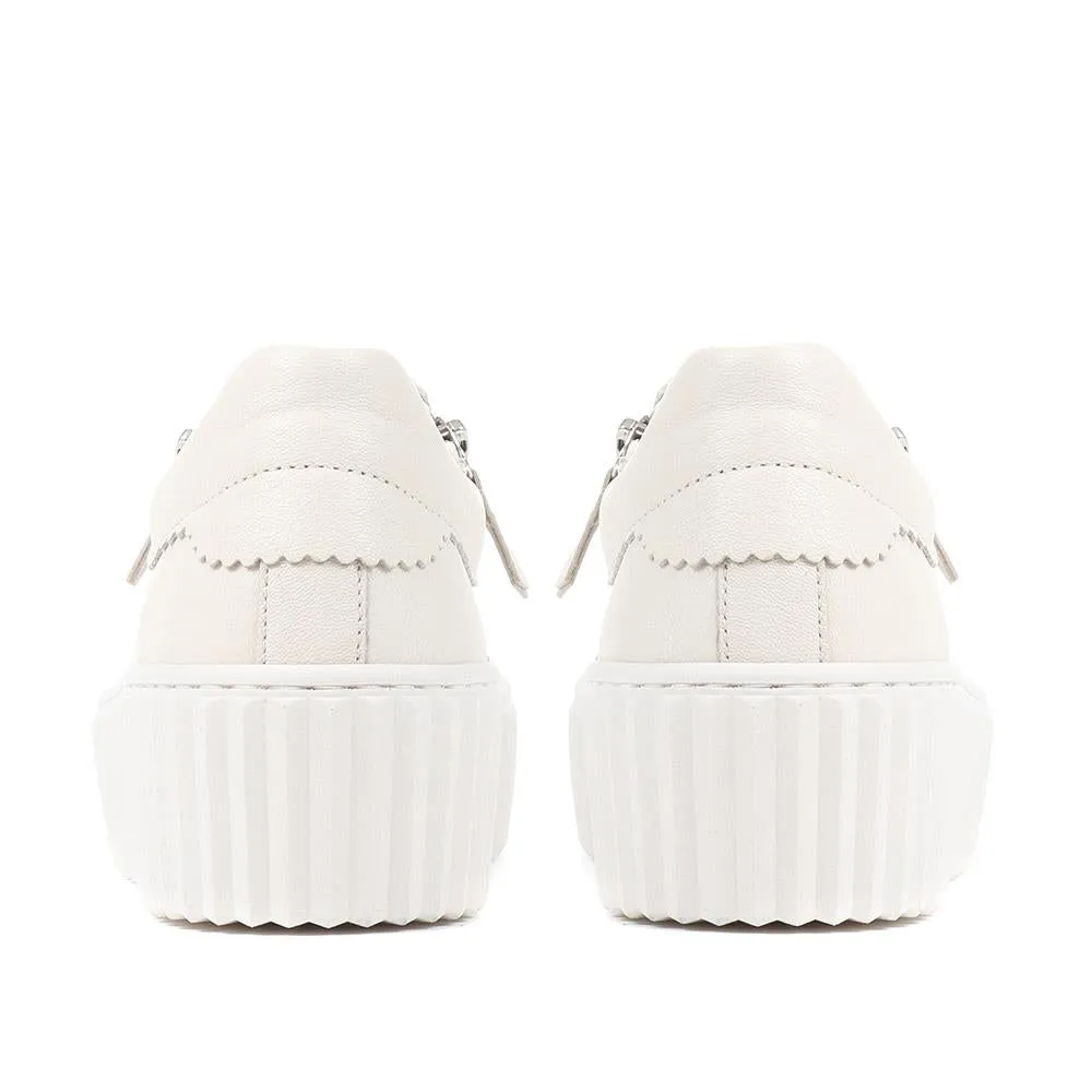 Dolly Leather Platform Trainers - GAB35502 / 321 585 - Cream sold by Jones Bootmaker product image thumbnail 3