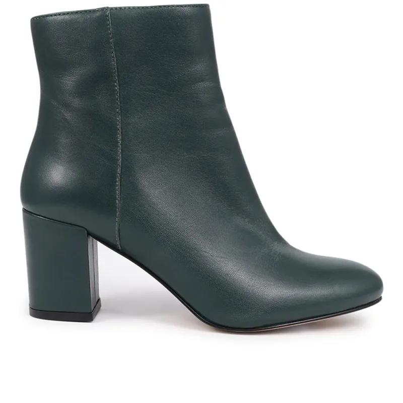 Neptune Heeled Ankle Boots - NEPTUNE3 / 319 206 - Bottle Green sold by Jones Bootmaker