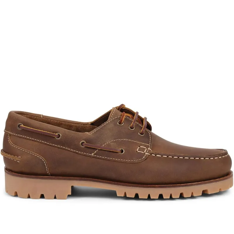 Pickering2 Leather Boat Shoes - PICKERING2 / 325 137 - Tobacco sold by Jones Bootmaker