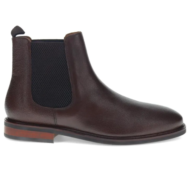 Debden Leather Chelsea Boots - DEBDEN / 320 461 - Brown Grain sold by Jones Bootmaker