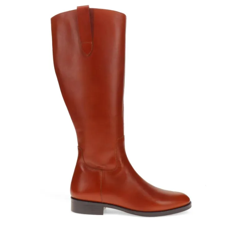Emelia XS Leather Long Boots - EMELIAXS / 326 208 - Tan sold by Jones Bootmaker