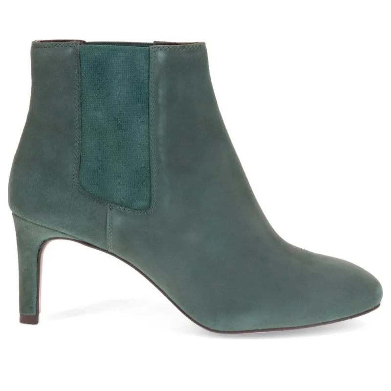 Katelyn Leather Ankle Boots - KATELYN / 325 949 - Green sold by Jones Bootmaker