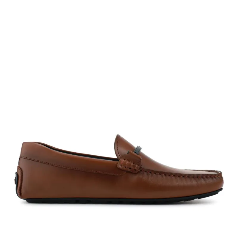 Hugo Boss Smart Leather Loafers - HUGO41506 / 327 627 - Brown sold by Jones Bootmaker