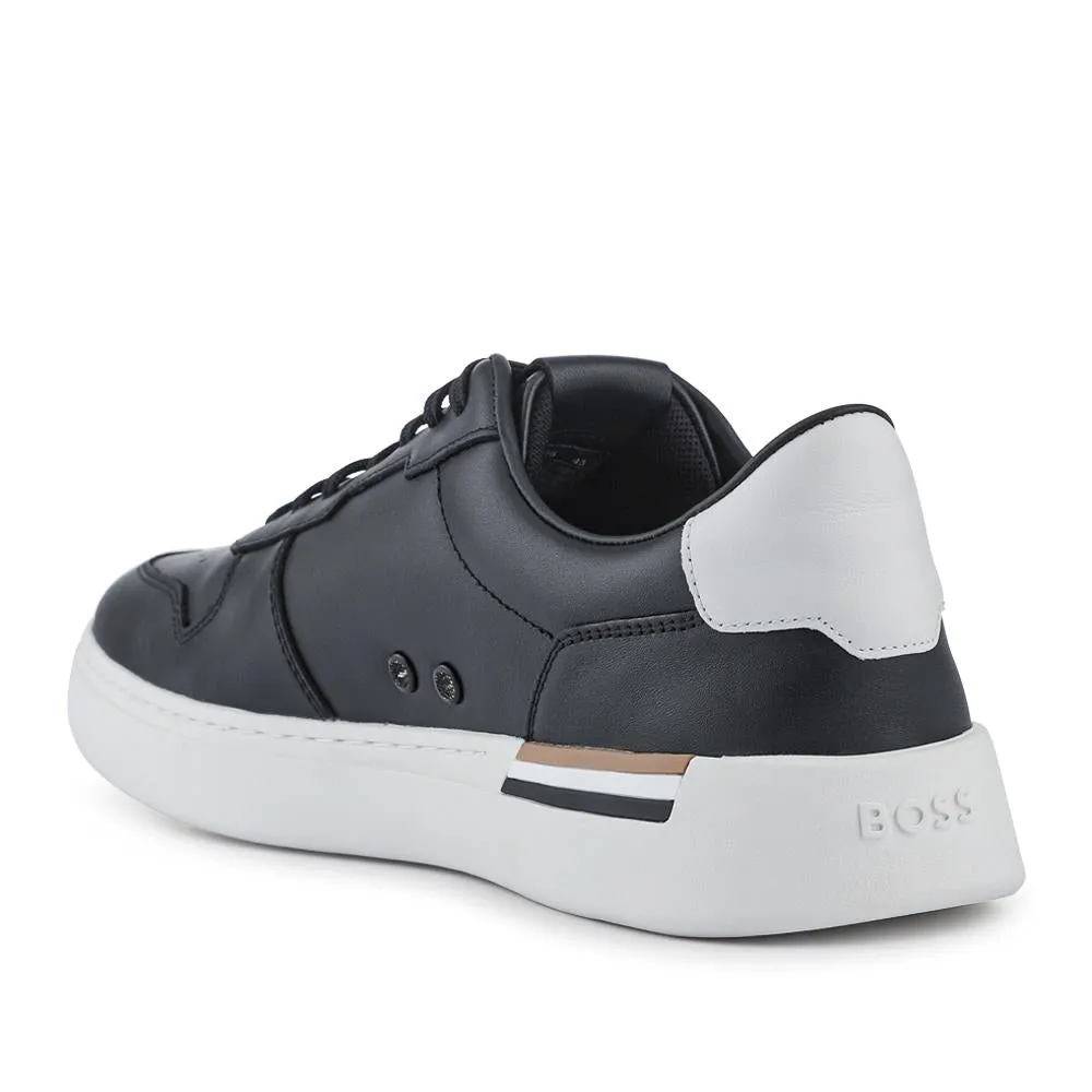 Leather Cupsole Trainers - HUGO41505 / 327 625 - Black sold by Jones Bootmaker product image thumbnail 3