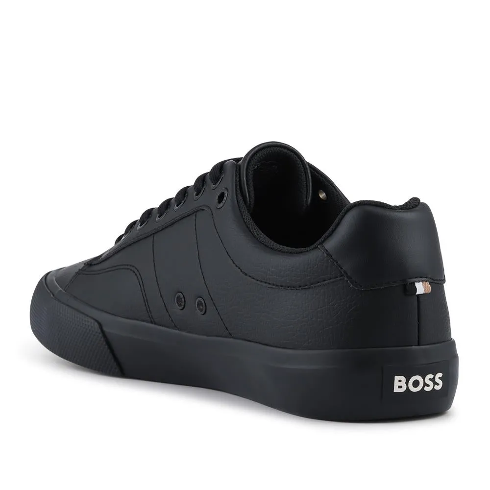 Faux-Leather Trainers - HUGO41503 / 327 623 - Black sold by Jones Bootmaker product image thumbnail 3