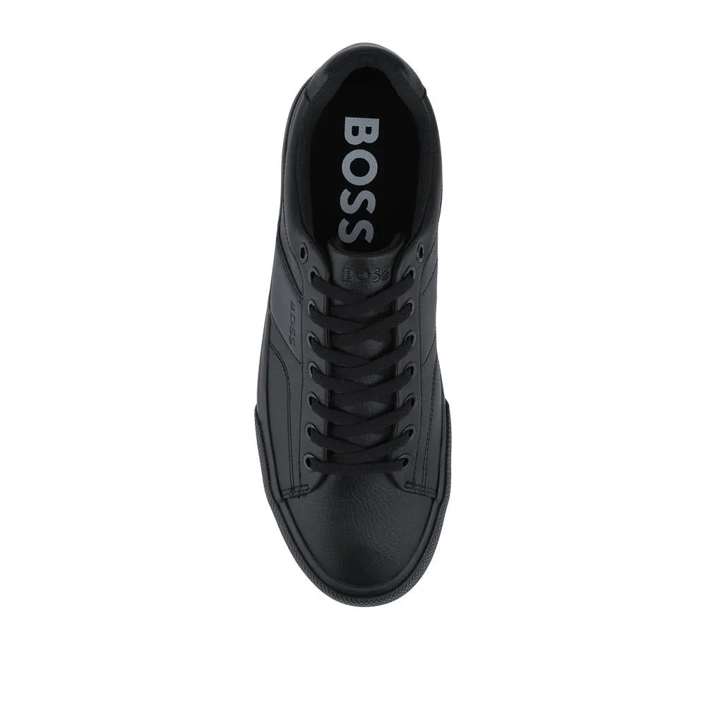 Faux-Leather Trainers - HUGO41503 / 327 623 - Black sold by Jones Bootmaker product image thumbnail 4