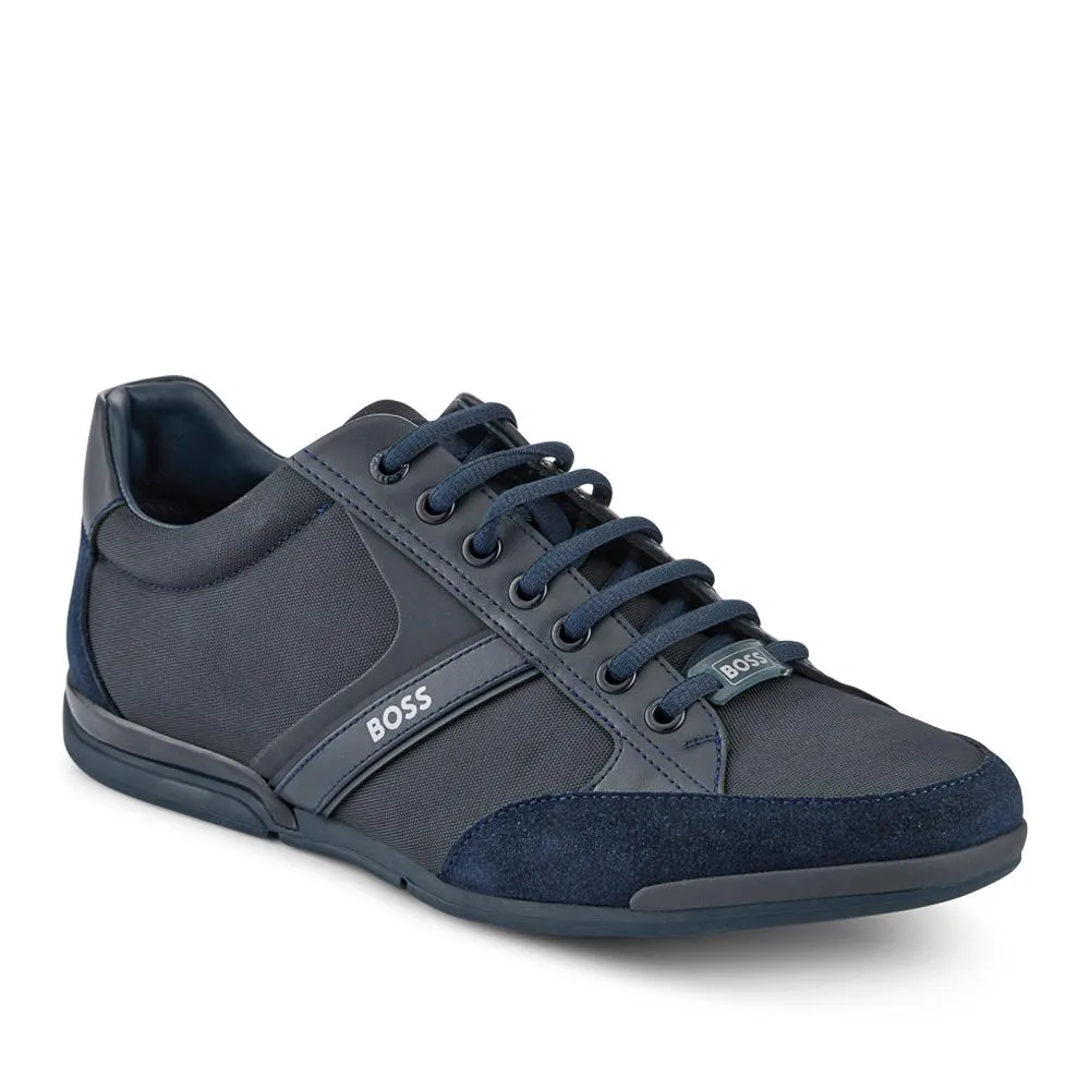 Hugo Boss Mixed-Material Trainers - HUGO41501 / 327 621 - Navy sold by Jones Bootmaker product image thumbnail 2