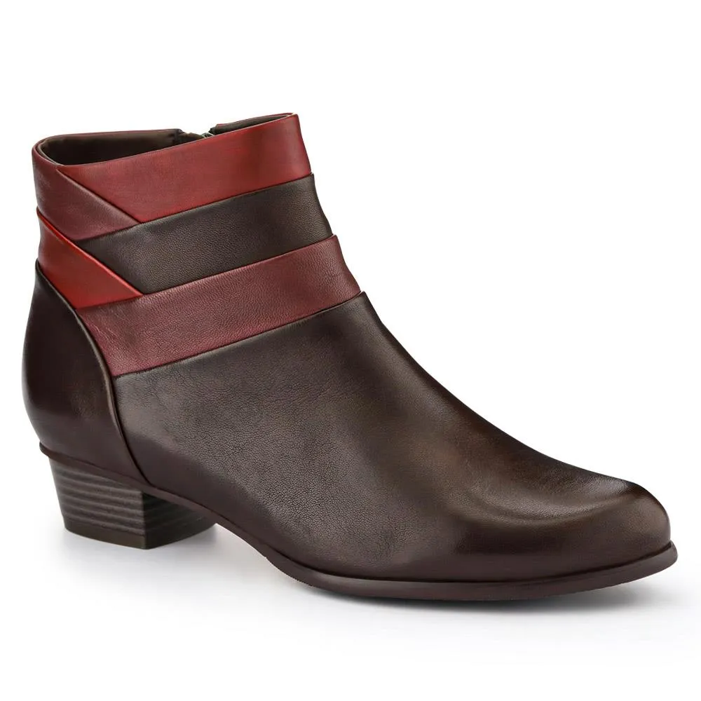 Leather Warm-Lined Ankle Boots - SINO40511 / 326 264 - Brown sold by Jones Bootmaker product image thumbnail 2