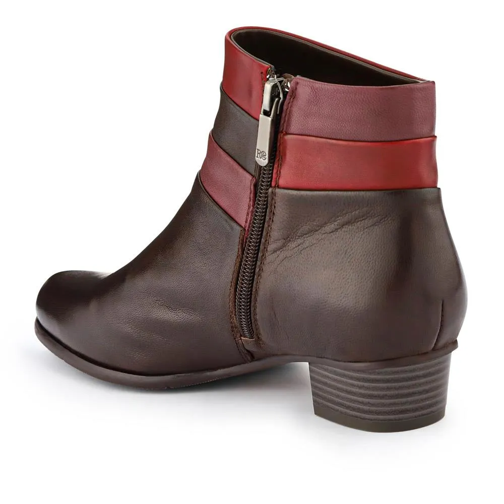 Leather Warm-Lined Ankle Boots - SINO40511 / 326 264 - Brown sold by Jones Bootmaker product image thumbnail 3