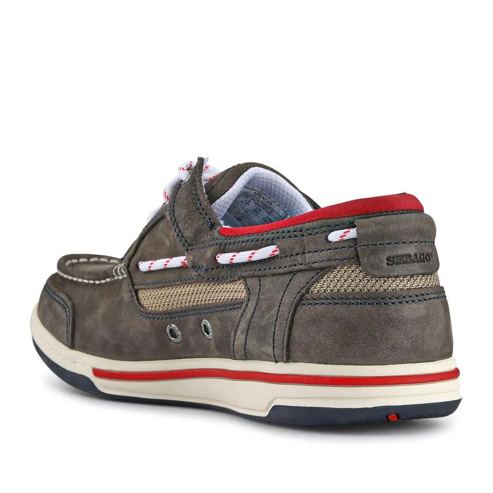 Chunky-Soled Leather Moccasins - ARDGB41503 / 327 531 - Navy sold by Jones Bootmaker product image thumbnail 4