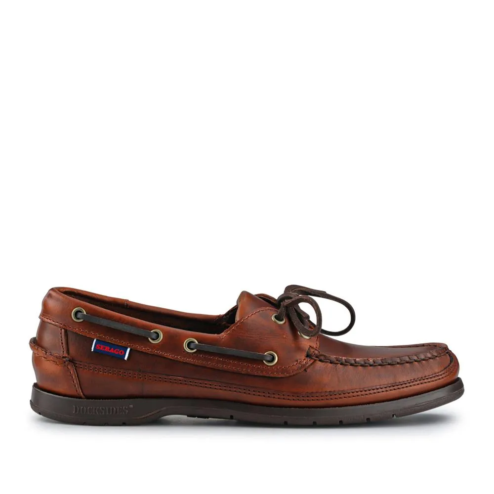 Sebago Men's Leather Moccasins - ARDGB41502 / 327 530 - Dark Brown sold by Jones Bootmaker