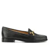 Lorella Leather Heeled Loafers - LORELLA / 327 456 - Black Leather sold by Jones Bootmaker