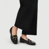 Lorella Leather Heeled Loafers - LORELLA / 327 456 - Black Leather sold by Jones Bootmaker