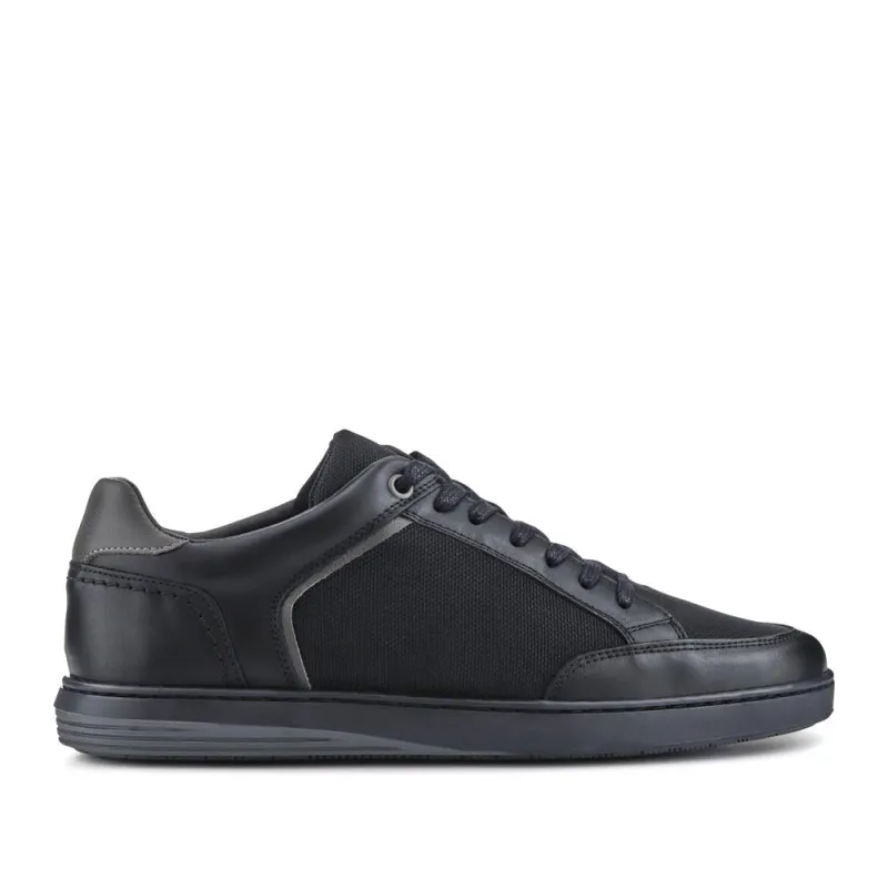 San Diego Leather Trainers - SANDIEGO / 327 427 - Black-Grey sold by Jones Bootmaker