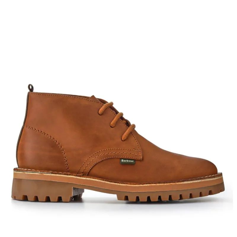 Suede Lace-Up Ankle Boots - BARBR41505 / 327 363 - Cognac sold by Jones Bootmaker