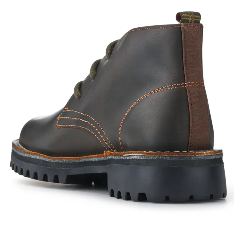 Suede Lace-Up Ankle Boots - BARBR41505 / 327 363 - Dark Brown sold by Jones Bootmaker