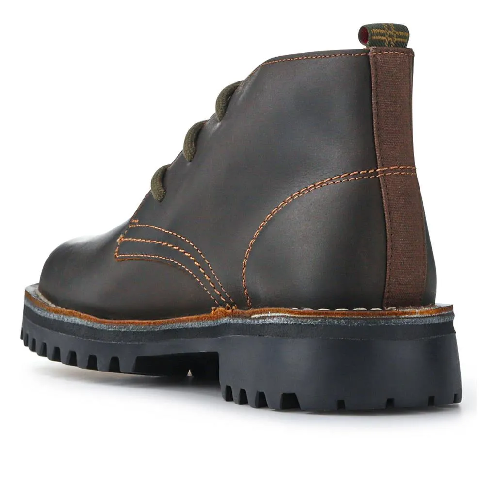 Suede Lace-Up Ankle Boots - BARBR41505 / 327 363 - Dark Brown sold by Jones Bootmaker