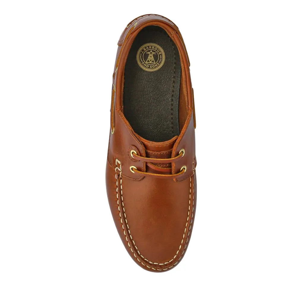 Leather Slip-On Boat Shoes - BARBR41503 / 327 361 - Cognac sold by Jones Bootmaker product image thumbnail 4