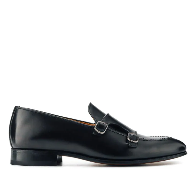 Callington Smart Leather Buckle Shoes - CALLINGTON / 327 355 - Black sold by Jones Bootmaker
