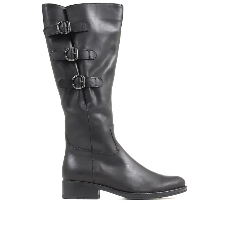Adieu Leather Knee High Boots - GAB36505 / 322 688 - Black sold by Jones Bootmaker