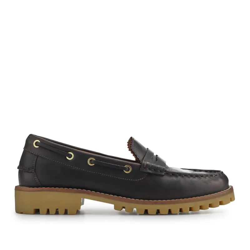 Miuccia Leather Moccasins - MIUCCIA / 327 248 - Brown sold by Jones Bootmaker