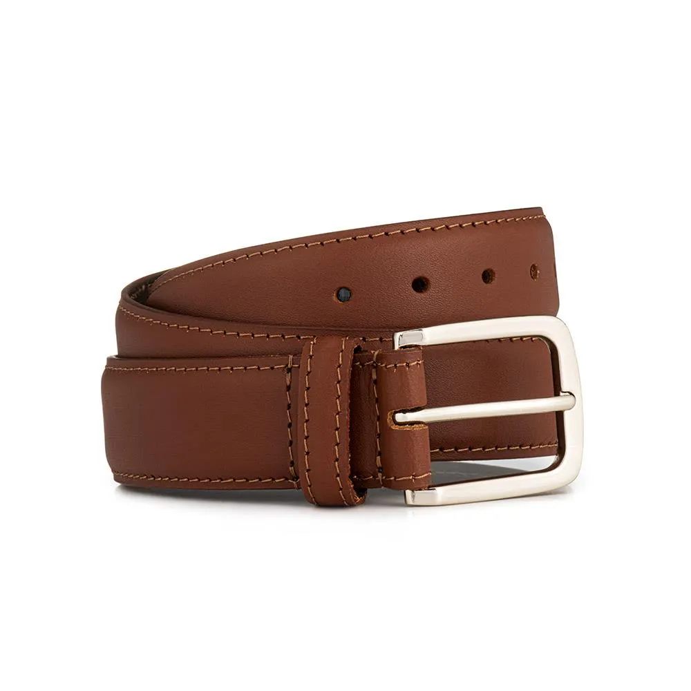Urban Leather Belt - URBAN / 327 158 - Chestnut sold by Jones Bootmaker