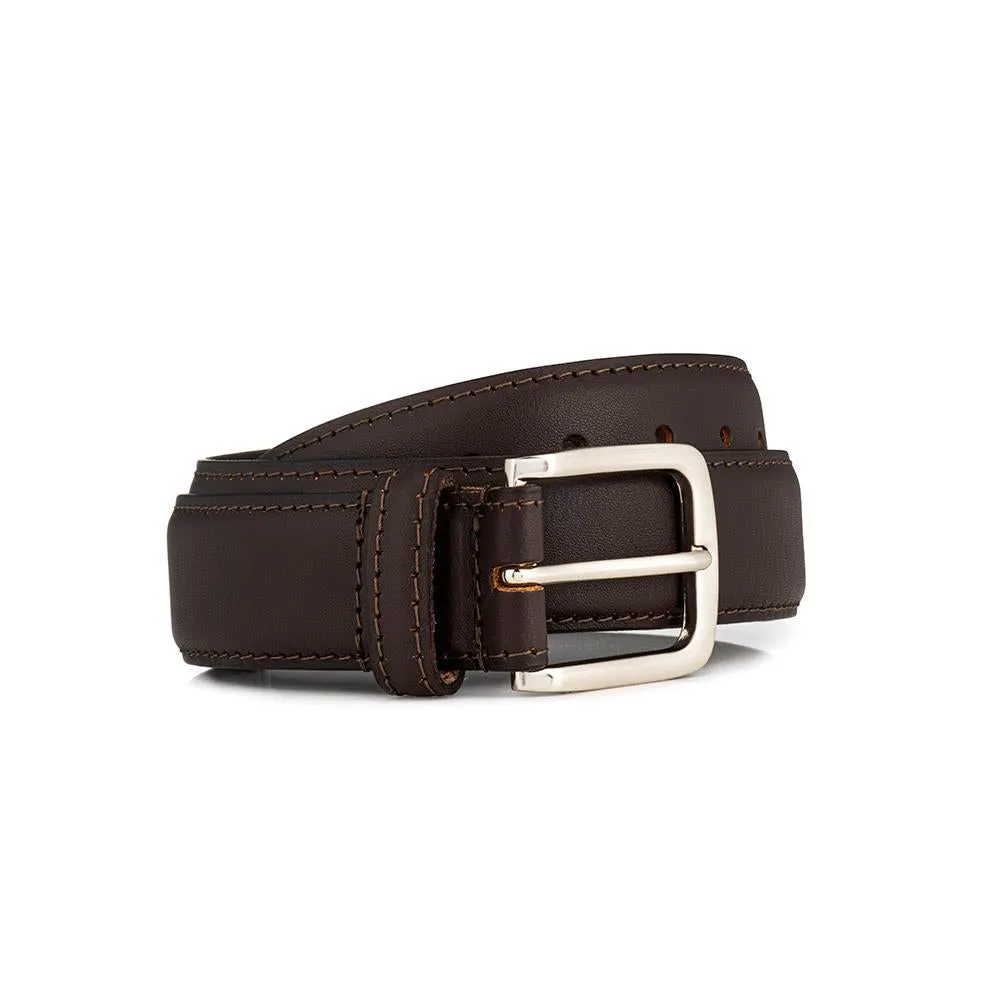 Urban Leather Belt - URBAN / 327 158 - Dark Brown sold by Jones Bootmaker