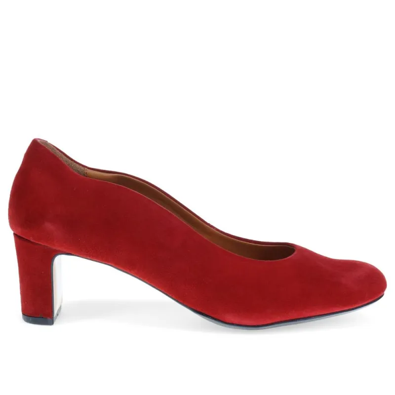 Zoey Leather Court Shoes - ZOEY / 323 597 - Dark Red sold by Jones Bootmaker