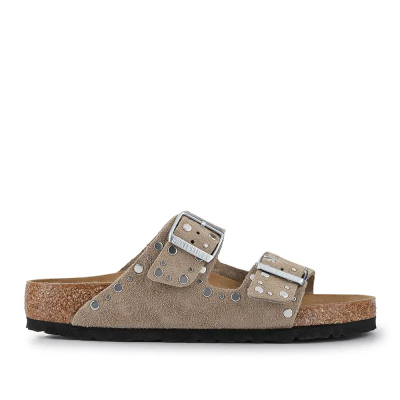 Arizona Soft Footbed Sandals - BIRK41516 / 327 129 - Taupe sold by Jones Bootmaker