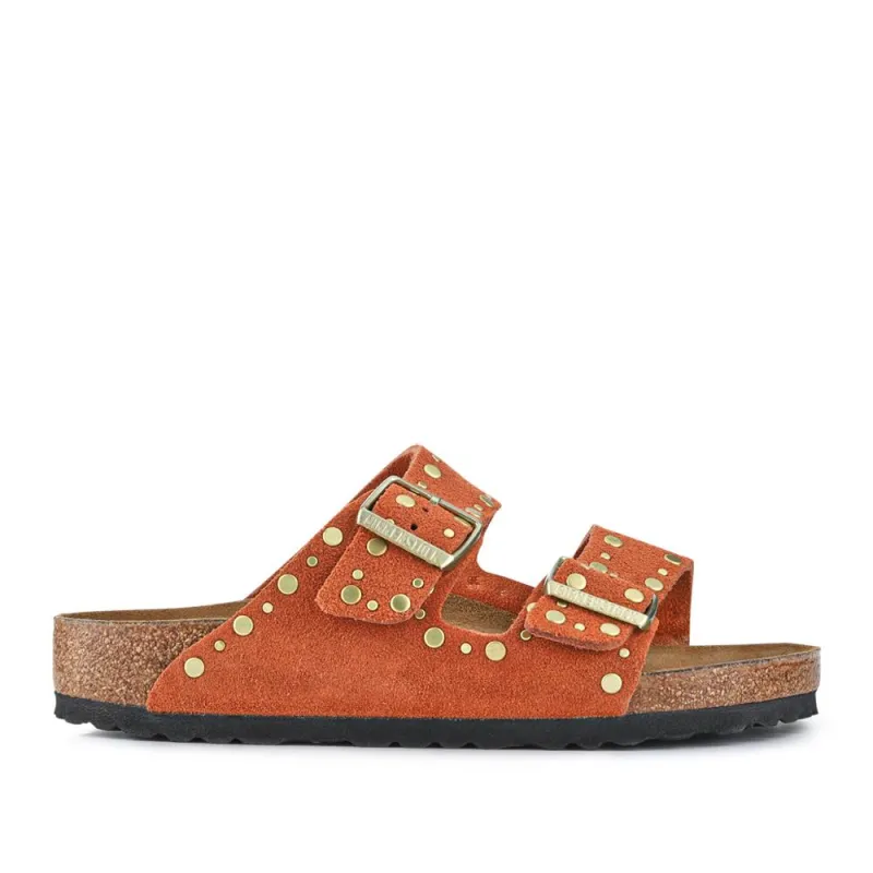 Arizona Soft Footbed Sandals - BIRK41516 / 327 129 - Rust sold by Jones Bootmaker