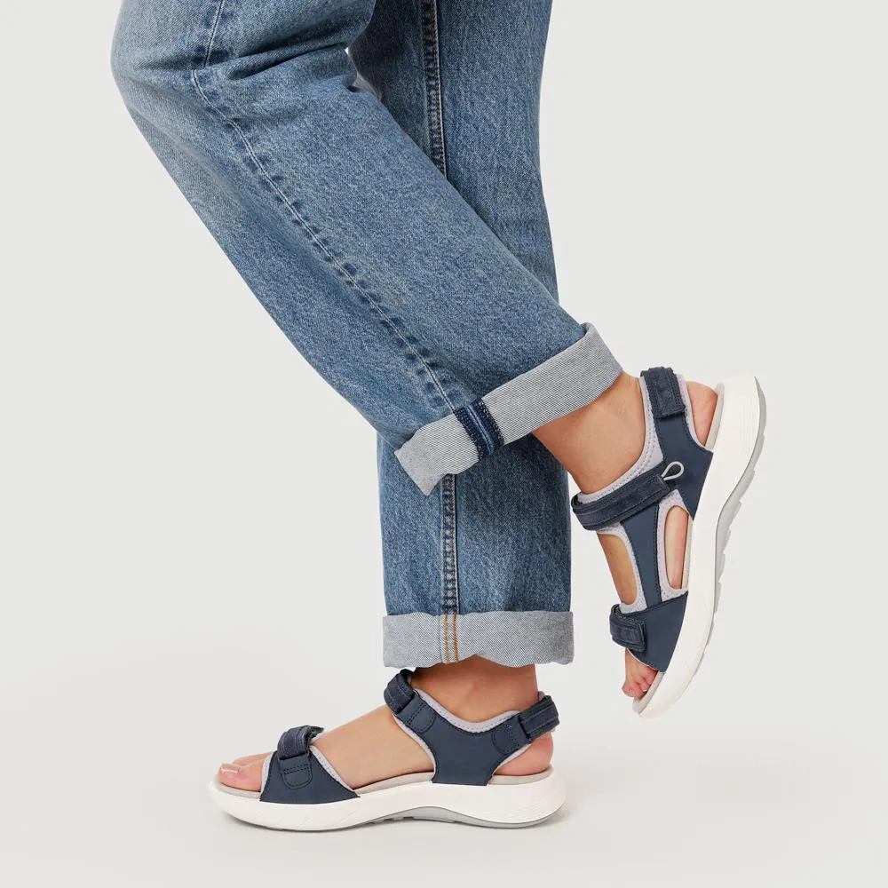 Leather Dual Touch-Fasten Sandals - LEGER41504 / 327 121 - Blue sold by Jones Bootmaker product image thumbnail 5