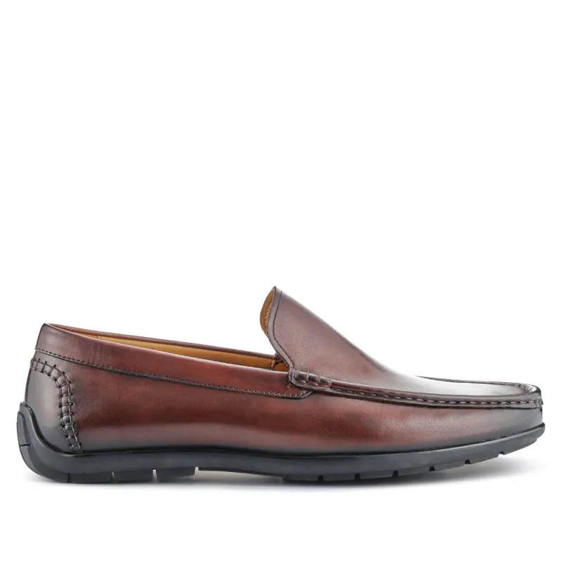 Rawston Wide Fit Smart Leather Slip-On Shoes - RAWSTON / 327 069 - Brown sold by Jones Bootmaker