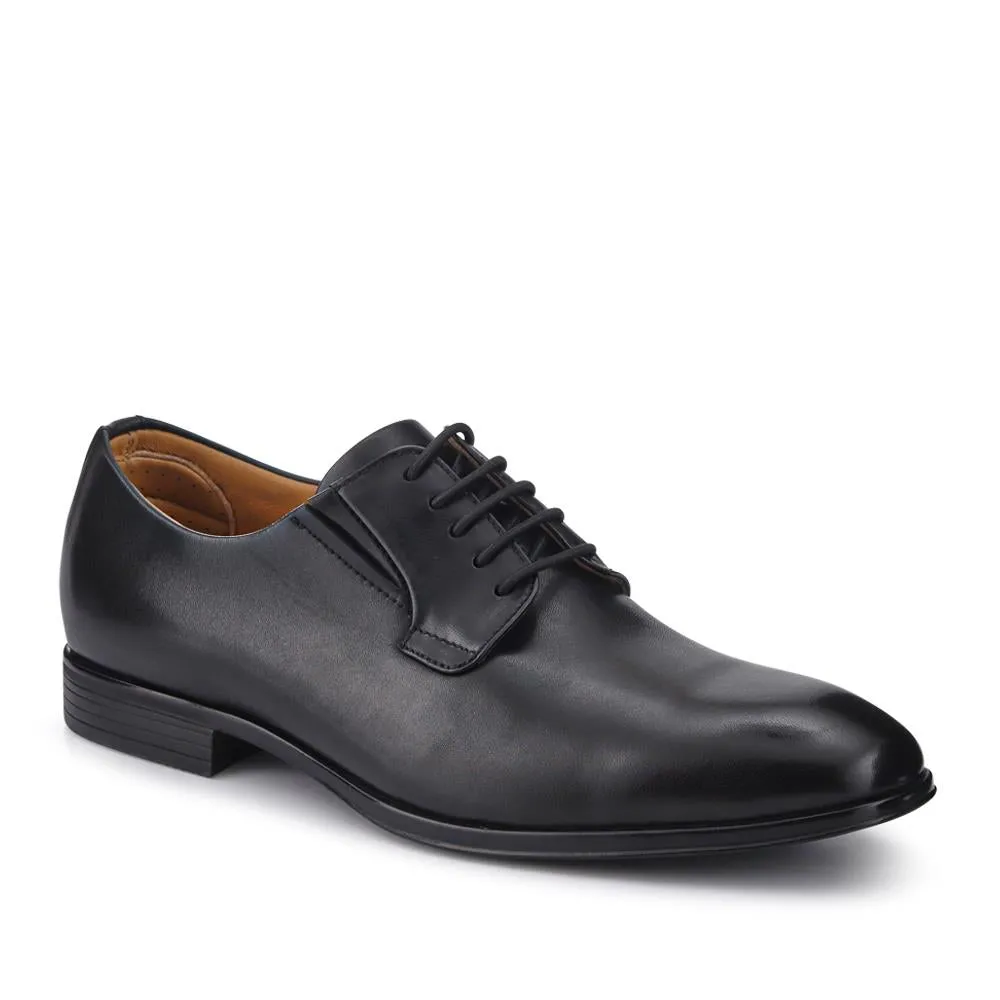 Manson Wide Fit Wax-Finished Leather Oxfords - MANSON / 327 066 - Black sold by Jones Bootmaker product image thumbnail 2