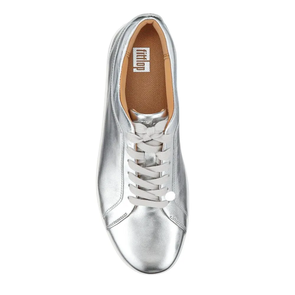 Leather Lace-Up Trainers - FITF41505 / 327 059 - Silver sold by Jones Bootmaker product image thumbnail 4