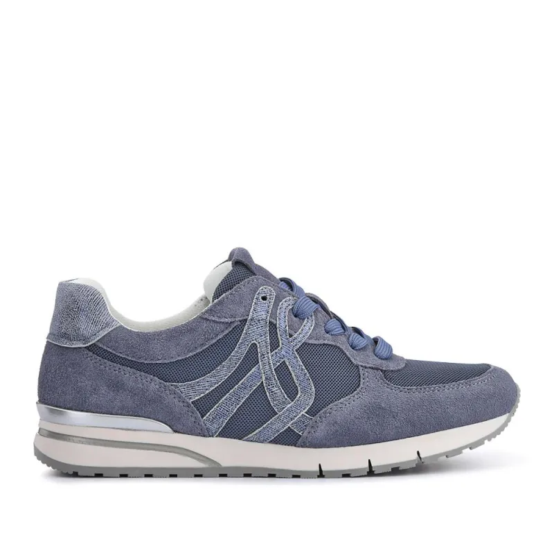 Pauline Gabor Casual Lace-Up Trainers - GAB41518 / 327 032 - Blue Grey sold by Jones Bootmaker