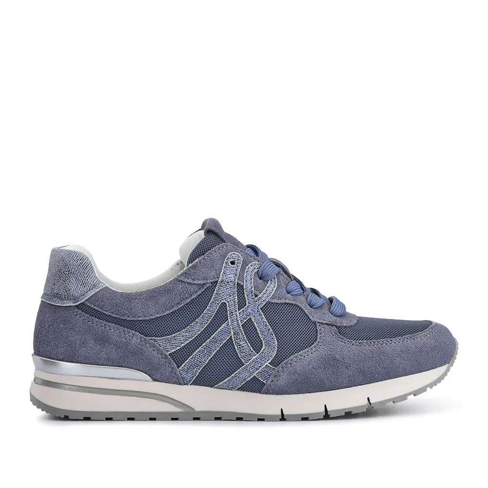 Pauline Gabor Casual Lace-Up Trainers - GAB41518 / 327 032 - Blue Grey sold by Jones Bootmaker